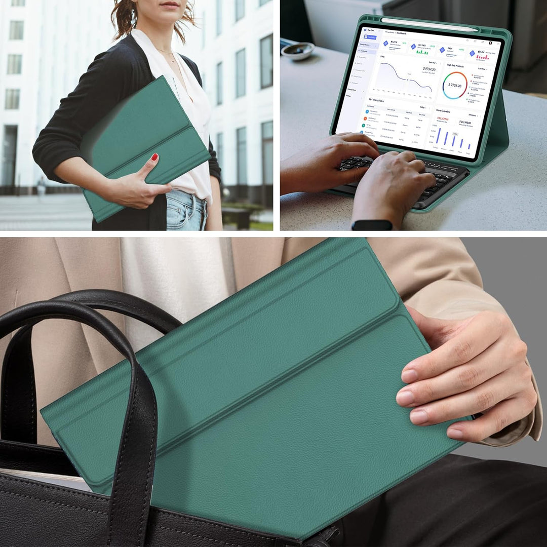 Xiaomi Redmi Pad Pro 12.1 Tastatur Hülle, Xiaomi Pad Poco 12.1 Zoll 2024,Magnetisch Abnehmbarer Tast
