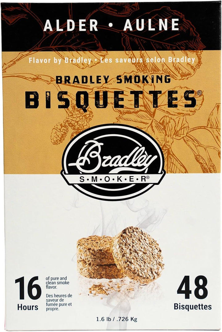 Bradley Smoker BTAL48 Erle Bisquetten 48 Pack