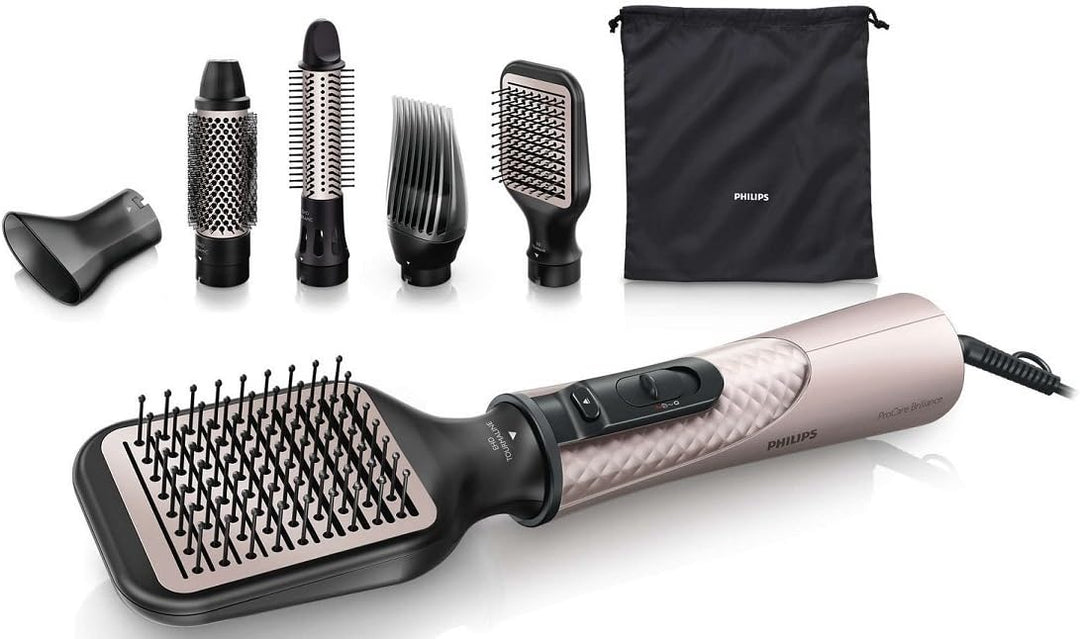 Philips HP8657/00 Bürste mit Föhnfunktion Brillance, 1000