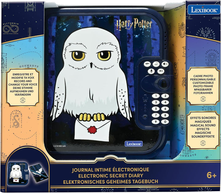 Lexibook, Harry Potter, Hedwig, elektronisches Tagebuch mit Stift und Notizbuch inklusive, interakti