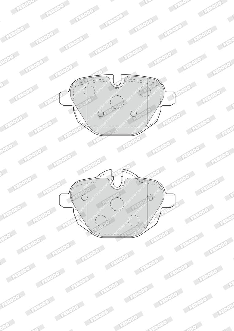Ferodo FDB4376 PREMIER Bremsbelagsatz, Scheibenbremse - (4-teilig) - (4 Stück)
