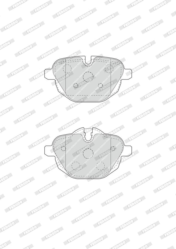 Ferodo FDB4376 PREMIER Bremsbelagsatz, Scheibenbremse - (4-teilig) - (4 Stück)