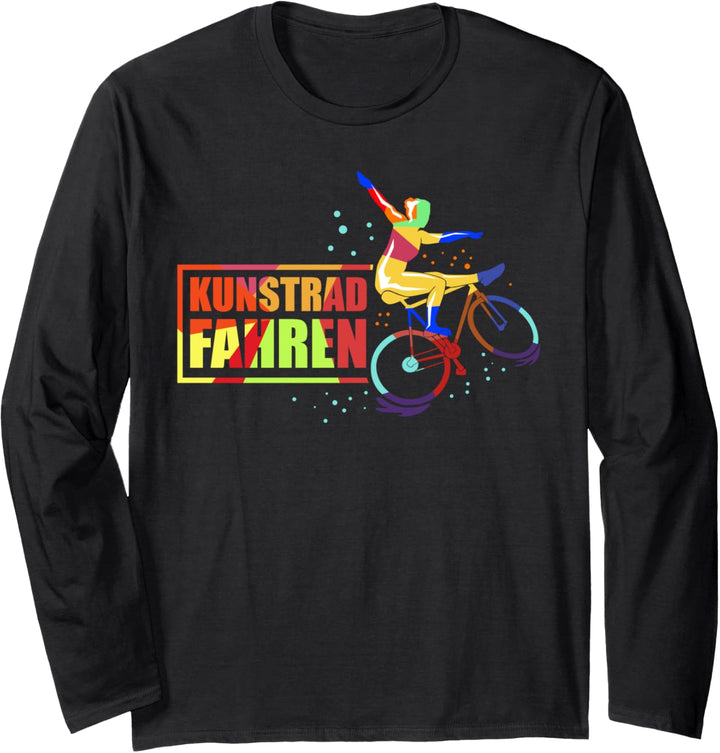 Kunstradfahren - Kunst Sport - Buntes Fahrrad Langarmshirt