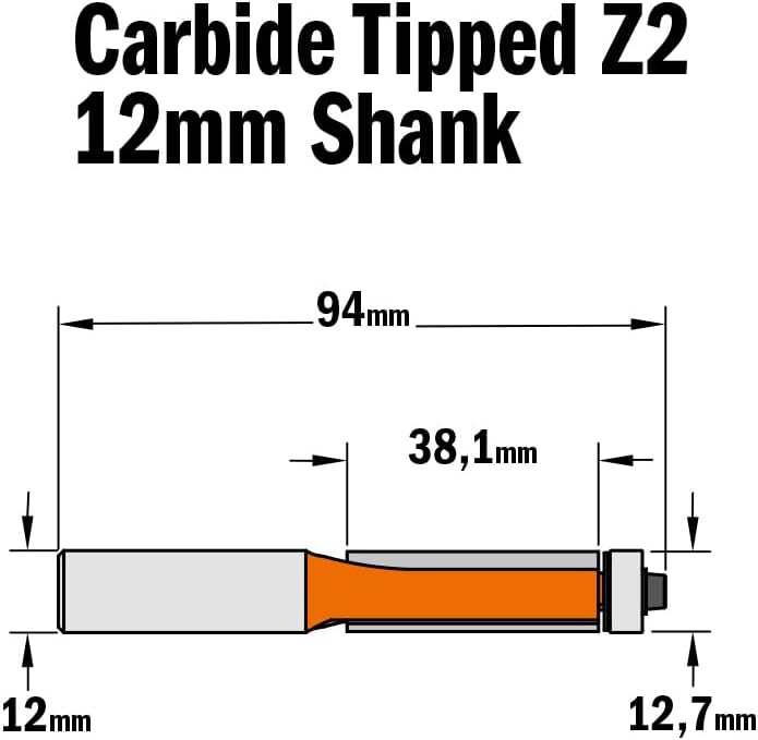 CMT Orange Tools 906.629.11 – Erdbeere für Zusammenfassung HM S 12 D 12.7 x 38