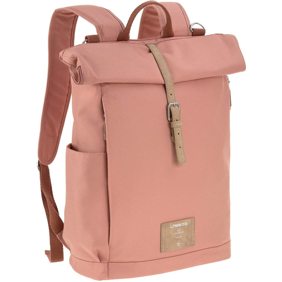 LÄSSIG Wickeltasche, Wickelunterlage, Kinderwagenbefestigung, Flaschenhalter nachhaltig produziert/G