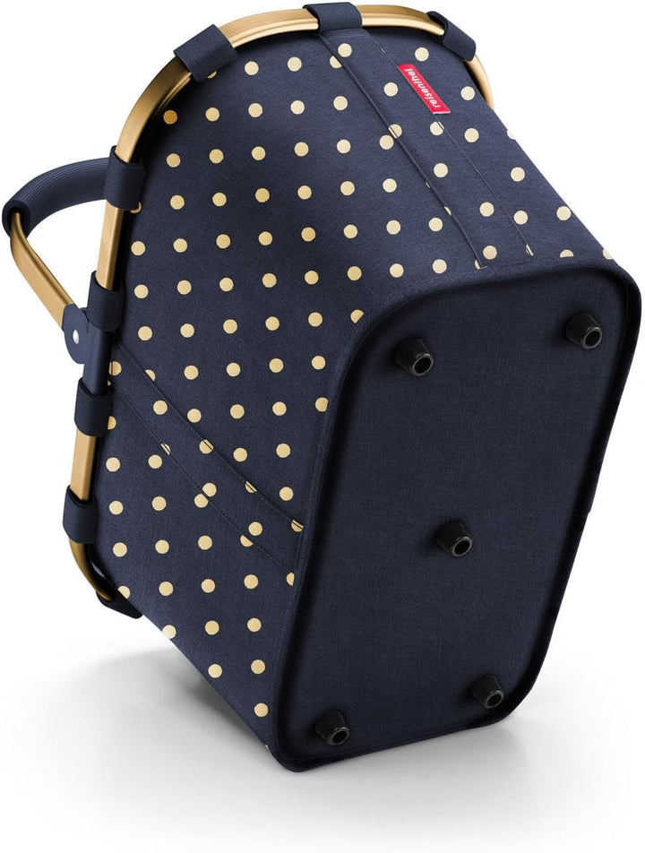 reisenthel carrybag frame metallic dots blue – Stabiler Einkaufskorb mit viel Stauraum und praktisch