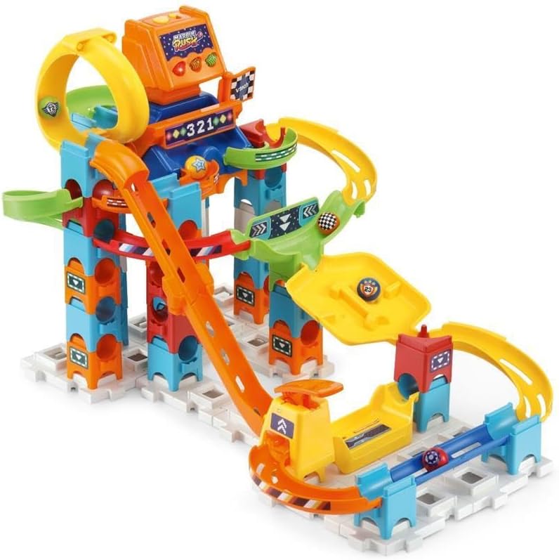 VTech 80-519323 Marble Rush Racing Set Electronic M200E - Lernspielzeug - mit Licht- und Soundeffekt