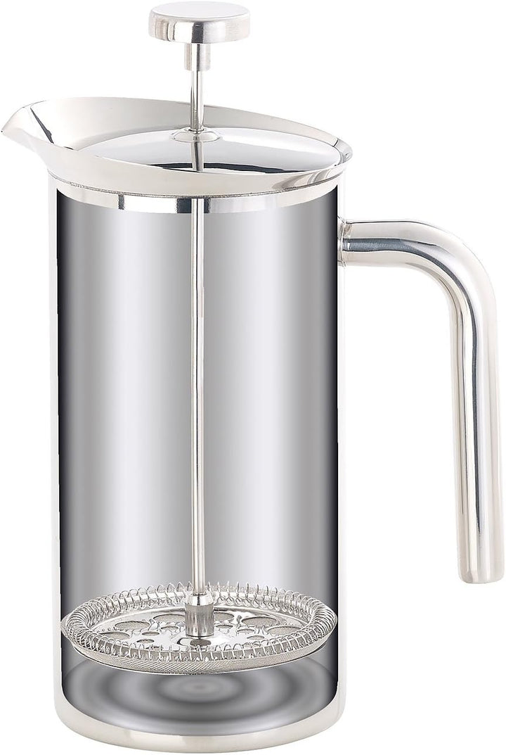 Rosenstein &amp; Söhne Kaffeepresse: Thermo-Kaffeebereiter, French-Press, Edelstahl, doppelwandig, 1 Lit