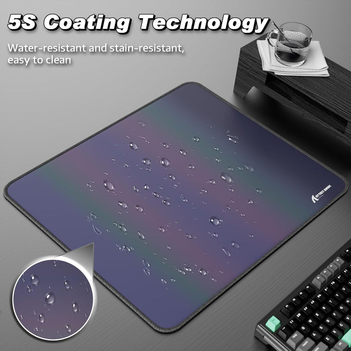 ATTACK SHARK CM03 Esports-Gaming-Mauspad, Grosses Mauspad Mit Wasserabweisender Beschichtung, Stark
