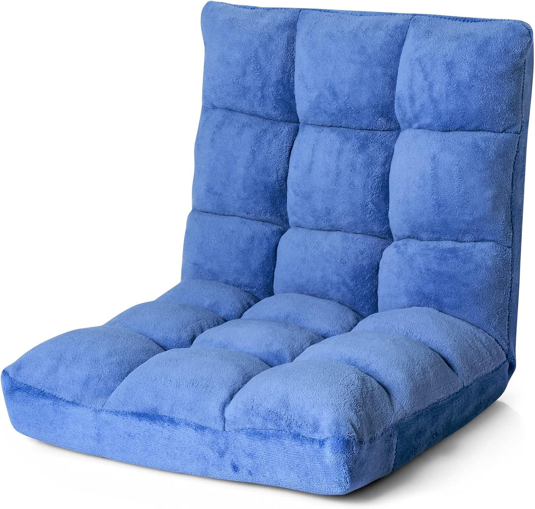 RELAX4LIFE Bodenstuhl Faltbar, Lazy Sofa, Meditationsstuhl, Bodensessel mit Verstellbarer Lehne, für