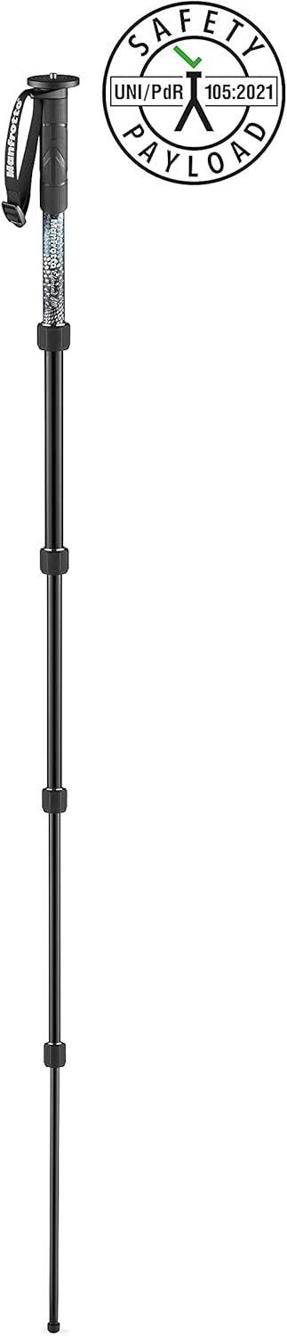 Manfrotto 234RC Neigekopf für Einbeinstativ mit Schnellwechselplatte 200PL &amp; Element MII MMELMIIA5BK