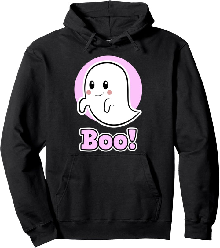 Boo! Halloween für Mädchen - Pink Ghost Halloween Pullover Hoodie
