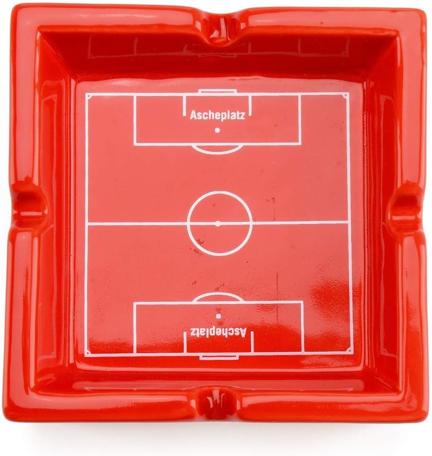 1. FC Köln Aschenbecher Ascheplatz rot, Keramik Ascher, Ashtray - Plus Lesezeichen I Love Köln