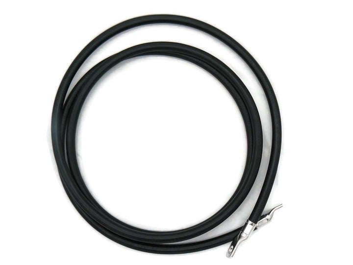 Exoda Batteriekabel 50 mm² 2,5m M10 Kabelschuhe Schwarz geeignet für Auto Boot Motorrad flexibel 99
