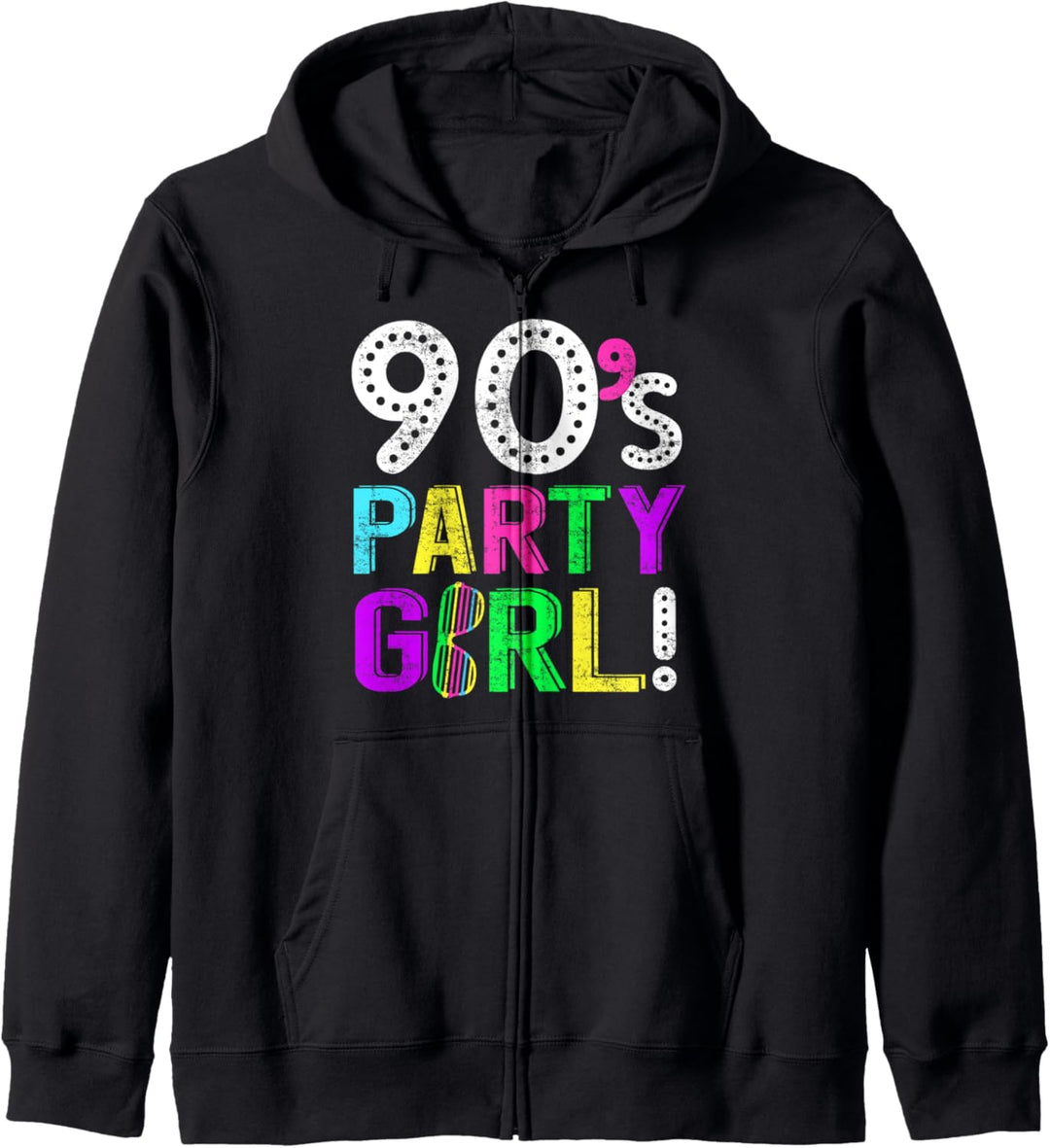 90ger 90er Motto Retro Party Outfit Kapuzenjacke