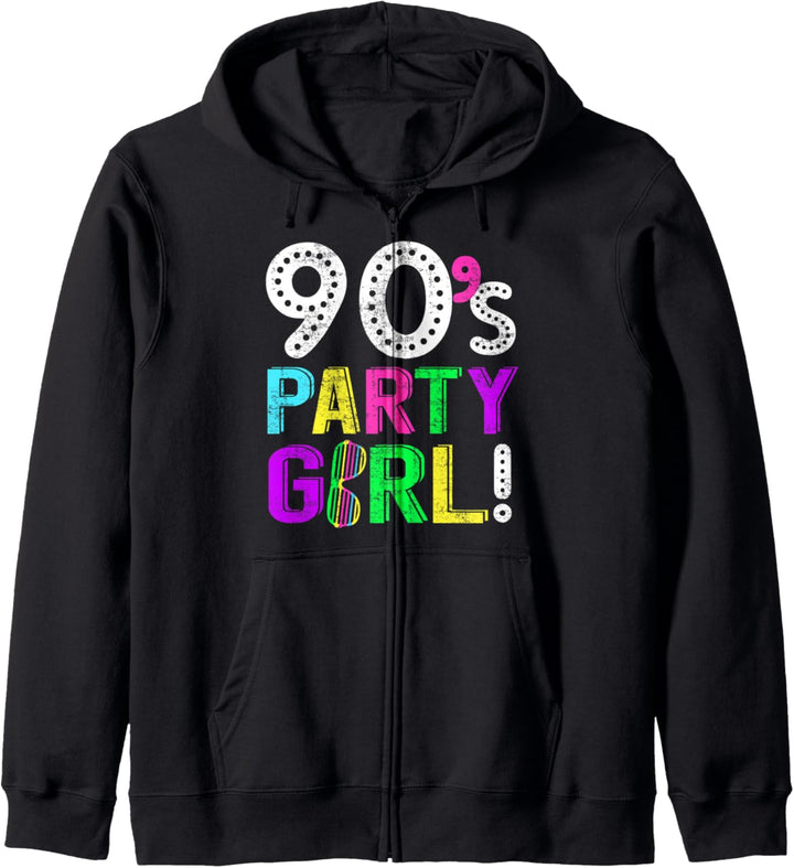 90ger 90er Motto Retro Party Outfit Kapuzenjacke