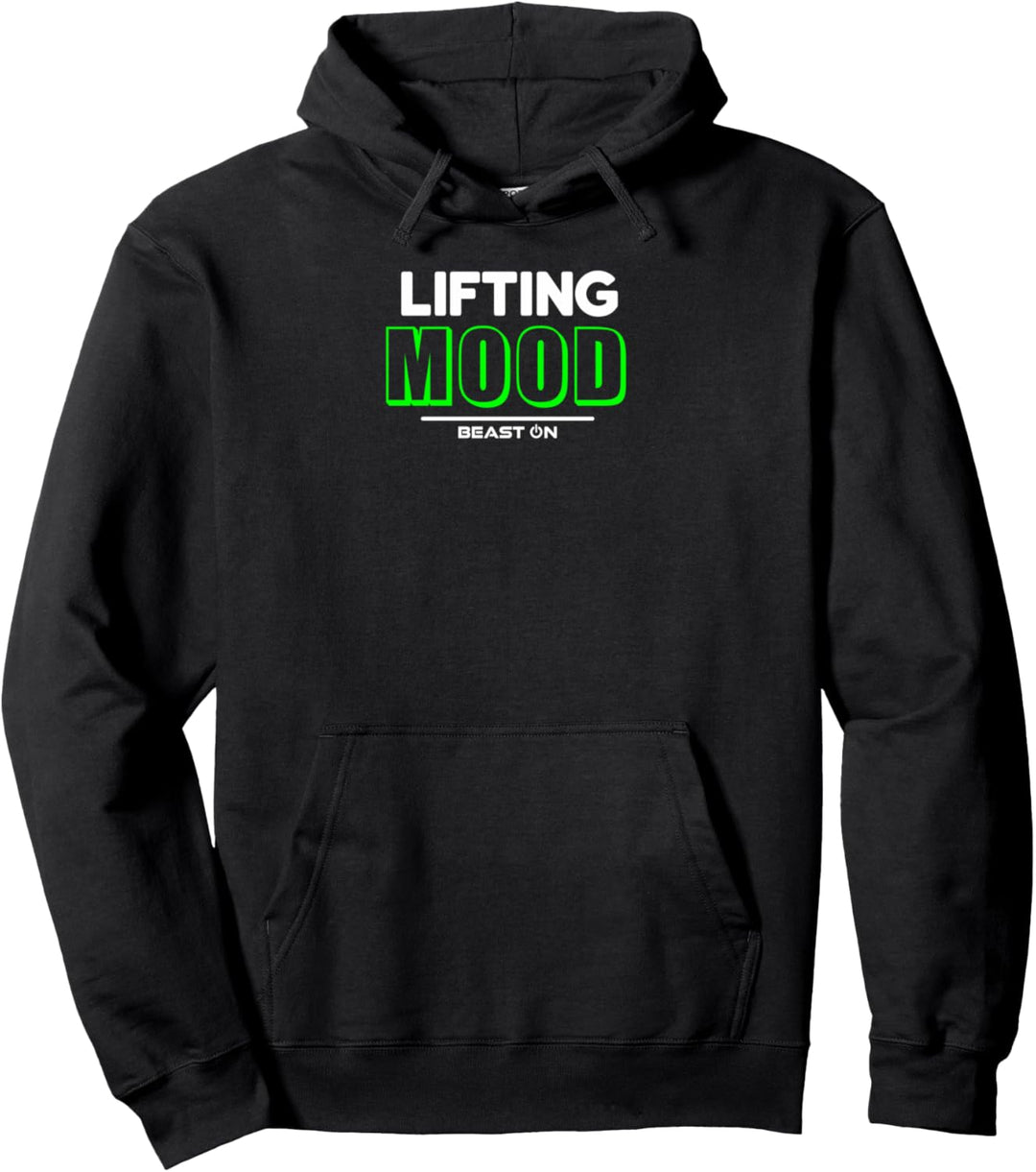 Lifting Mood grün Workout Fitness Motivation Gym Sprüche Pullover Hoodie