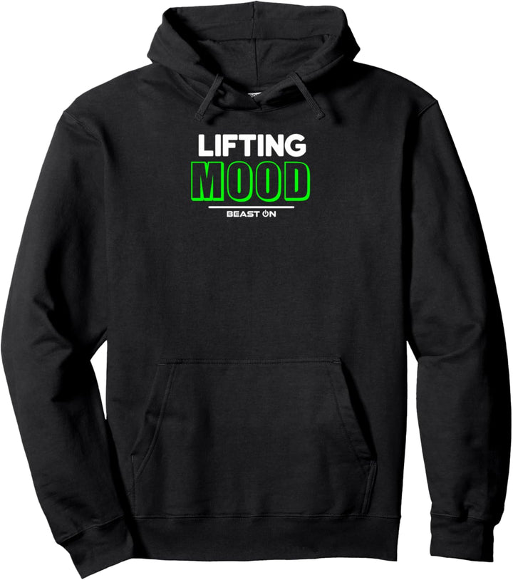 Lifting Mood grün Workout Fitness Motivation Gym Sprüche Pullover Hoodie
