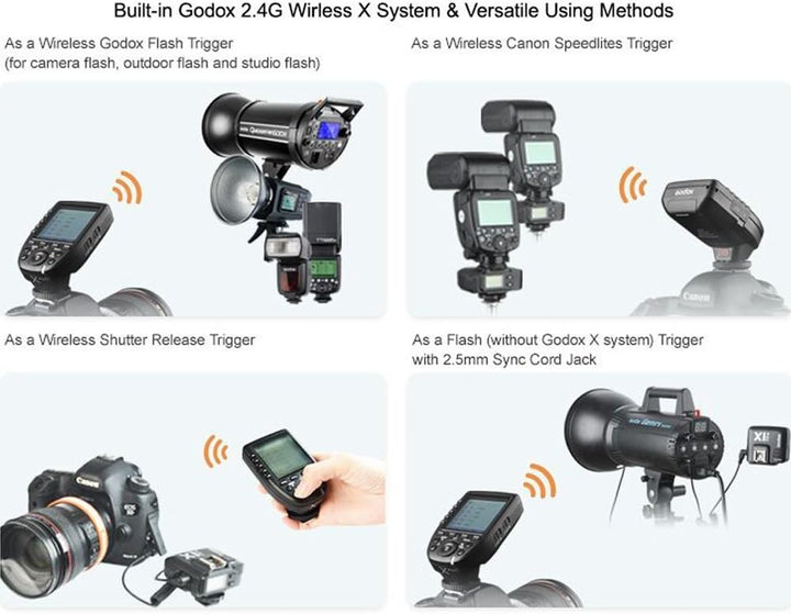 Godox Xpro-C Kamerablitz Abzug für Canon Wireless Remote 2,4 GHz 1/8000s HSS TTL-Konvertierung – Man