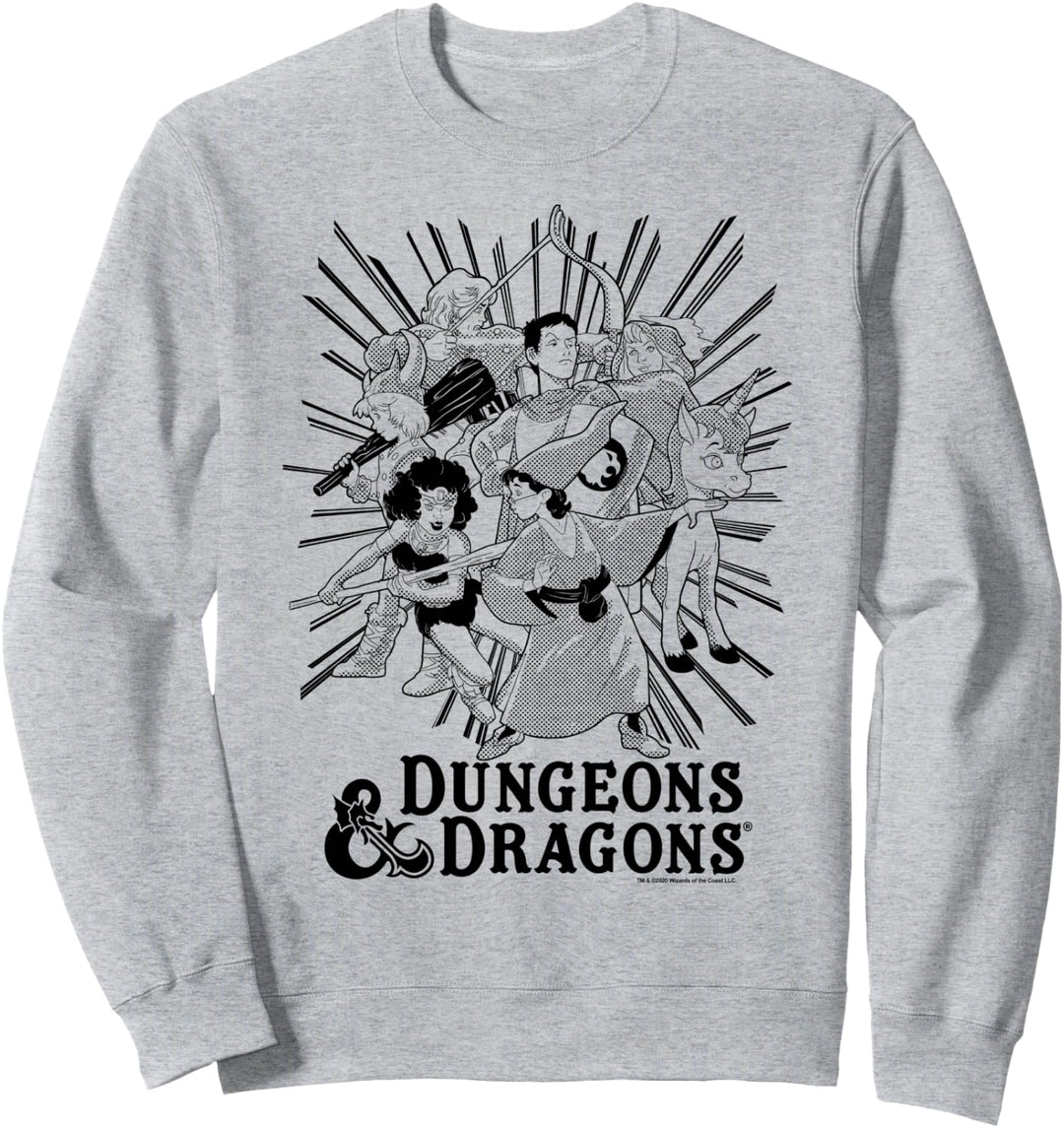 Dungeons &amp; Dragons Group Shot Dark Tones Sweatshirt