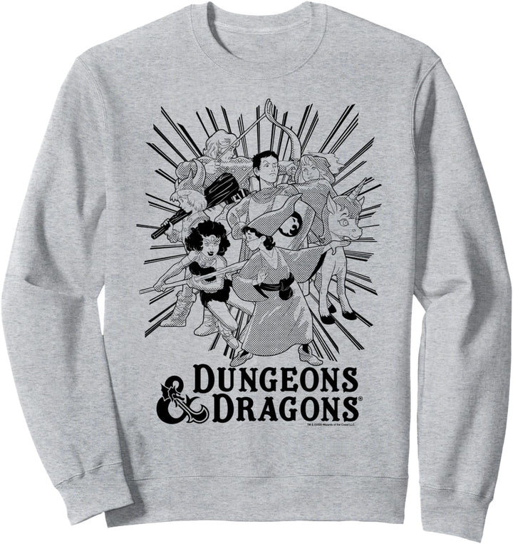 Dungeons &amp; Dragons Group Shot Dark Tones Sweatshirt