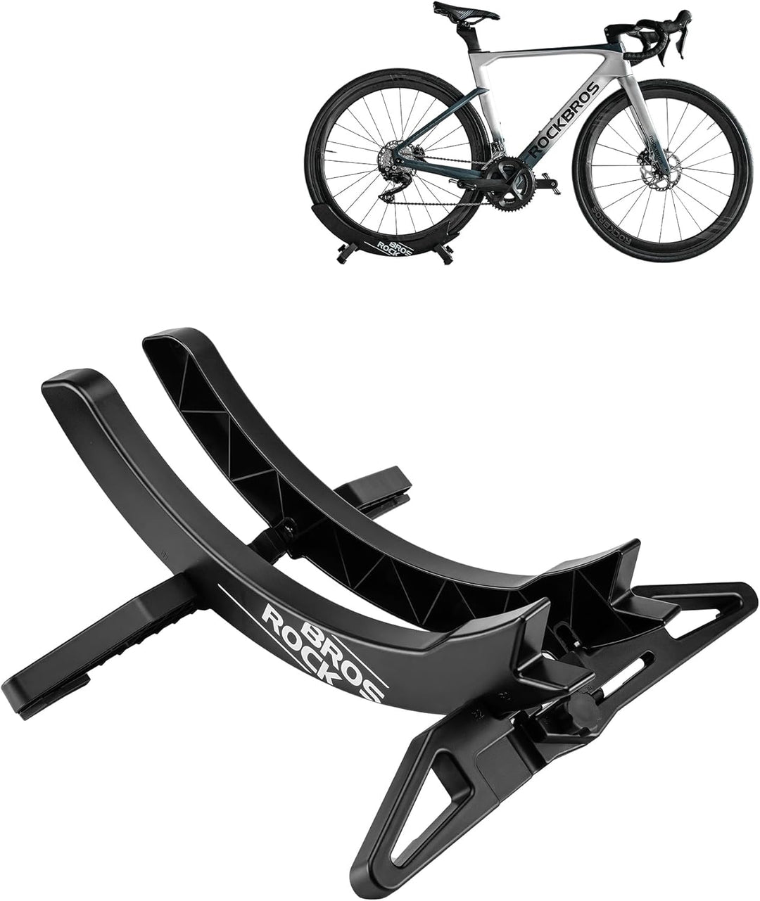 ROCKBROS Fahrrad-Bodenständer, verstellbare Fahrradständer Parkständer für alle 26–80mm breiten Fahr