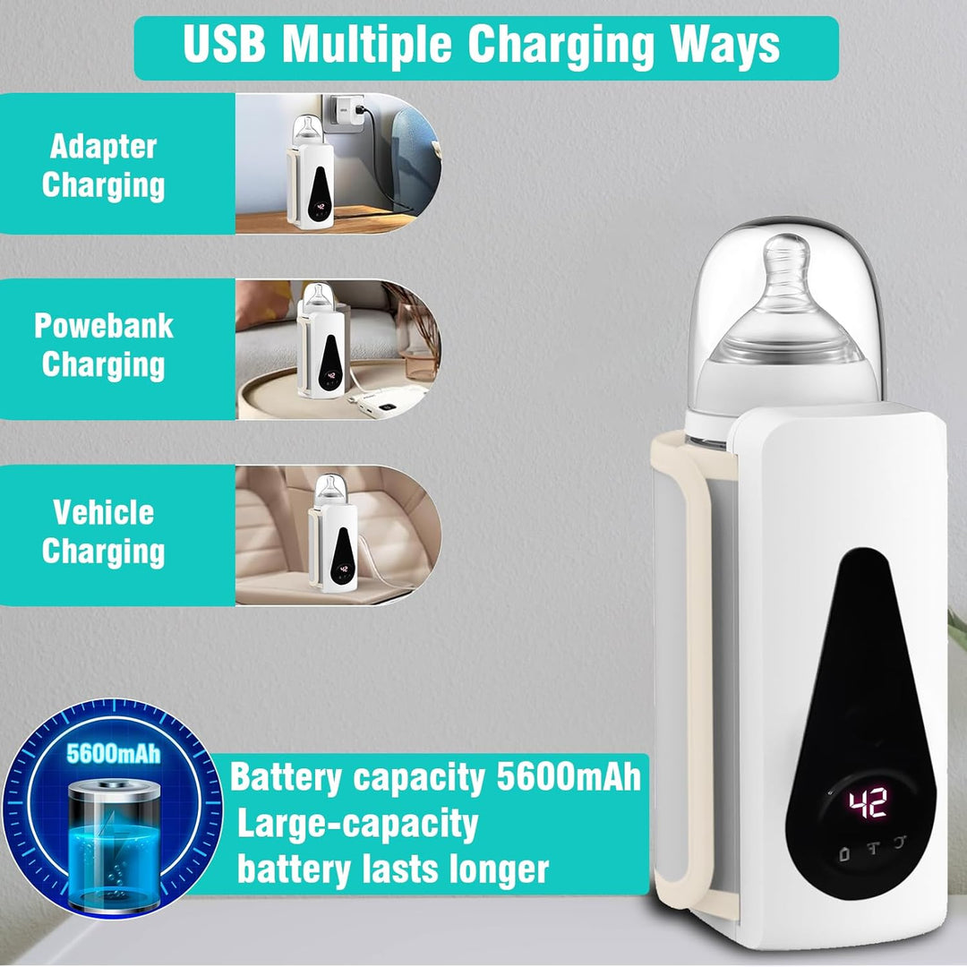 Flaschenwärmer Baby, Flaschenwärmer Baby Unterwegs für alle Flaschen, Einstellbare Temperatur Babyfl