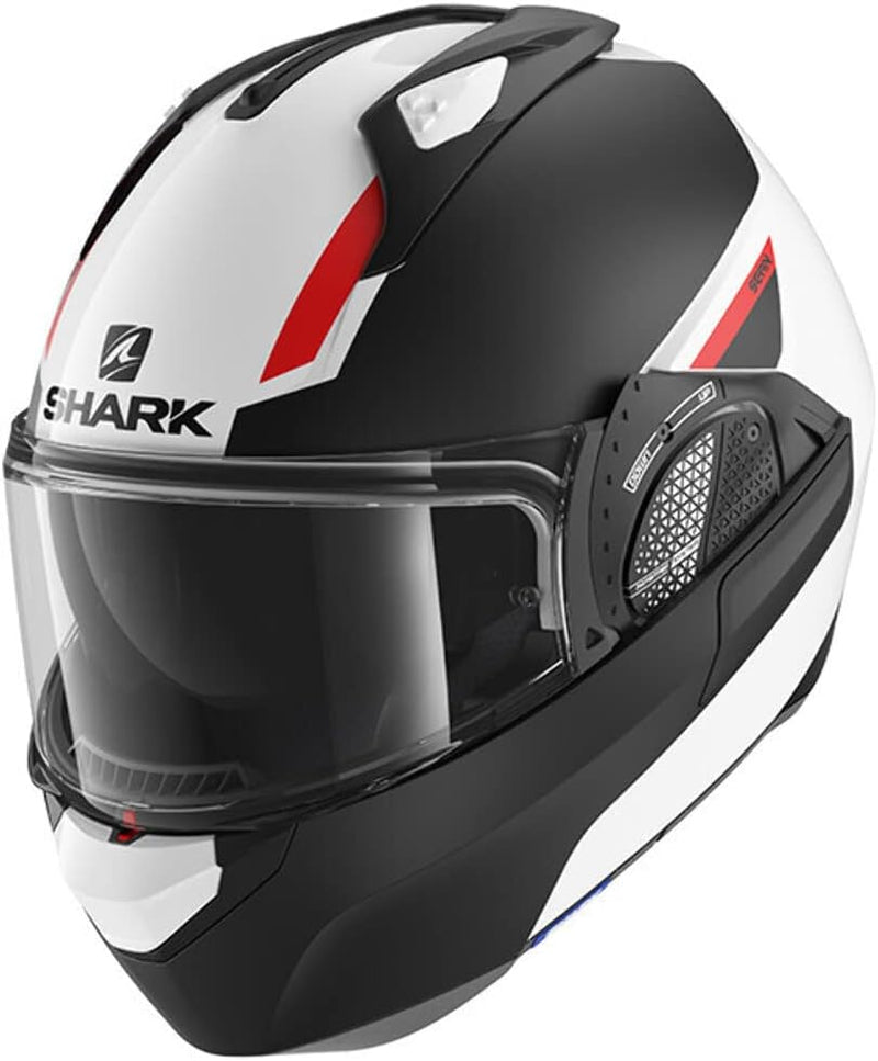 Shark Modularhelm Evo-GT Sean HE8913 WKR Sonnenblende Max Vision Pinlock, S 55/56