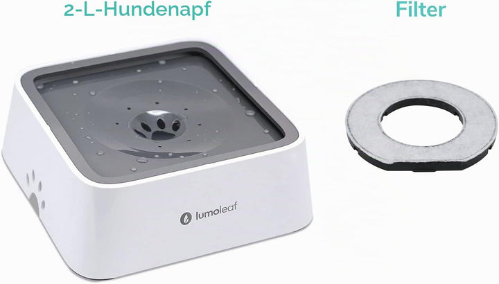 LumoLeaf Ersatzfilter für 2 l Haustier Wassernapf Kokosnuss Aktivkohle Filter für Hund Wasserspender