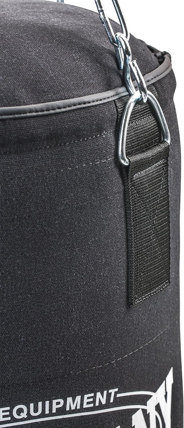 Bad Company Boxsack inkl. Heavy Duty Stahlkette I Canvas Punching Bag, gefüllt/ungefüllt I 80 x 30 c