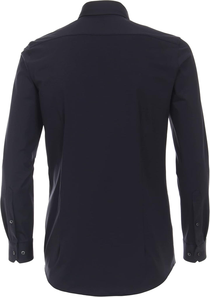 Venti - Body Fit - Herren Langarm Hemd (123955800), Grösse:36, Farbe:Blau (102)