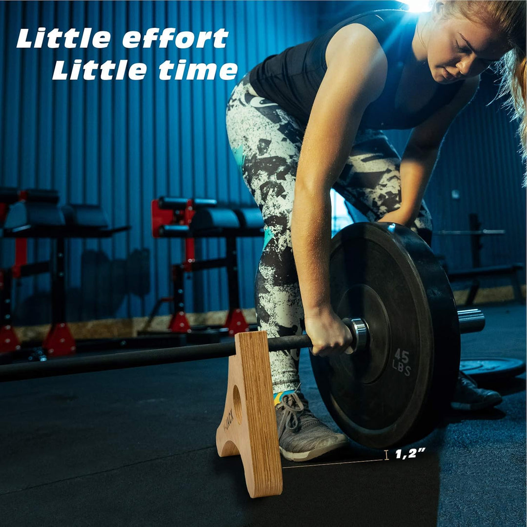 Yes4All Mini Deadlift Langhantelheber mit rutschfestem Gummigriff - Geeignet zum Beladen, Entladen u