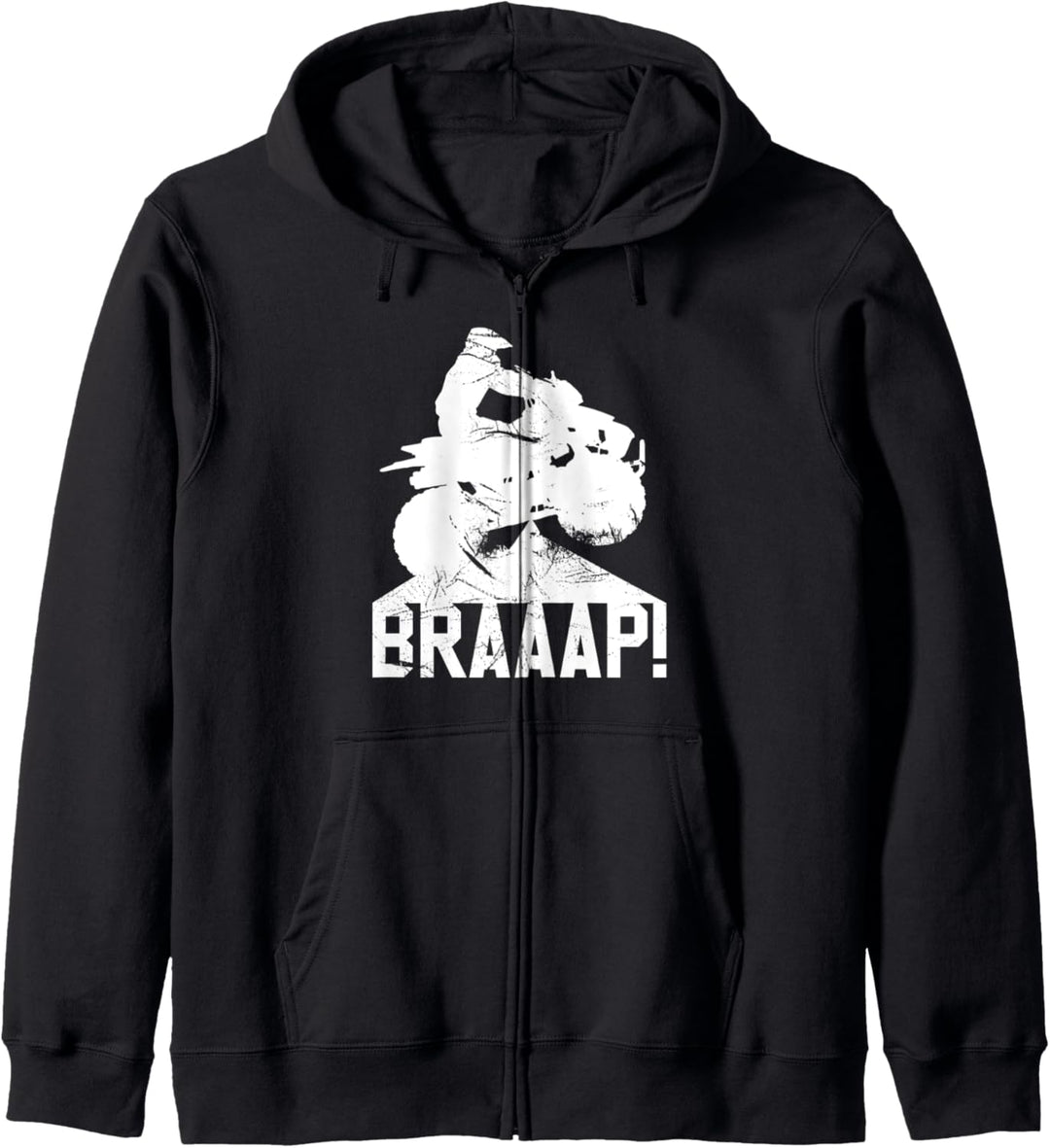 Quad Bike Braap ATV Vintage Geschenk Kapuzenjacke