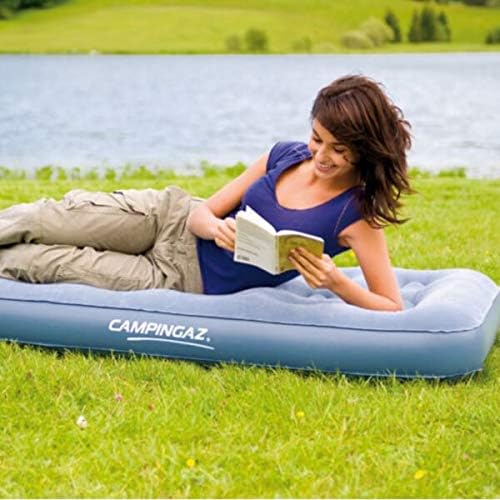 Campingaz Luftbett Quickbed Single - Indoor/Outdoor Luftmatratze eine Person, Velours Gästebett, Kom