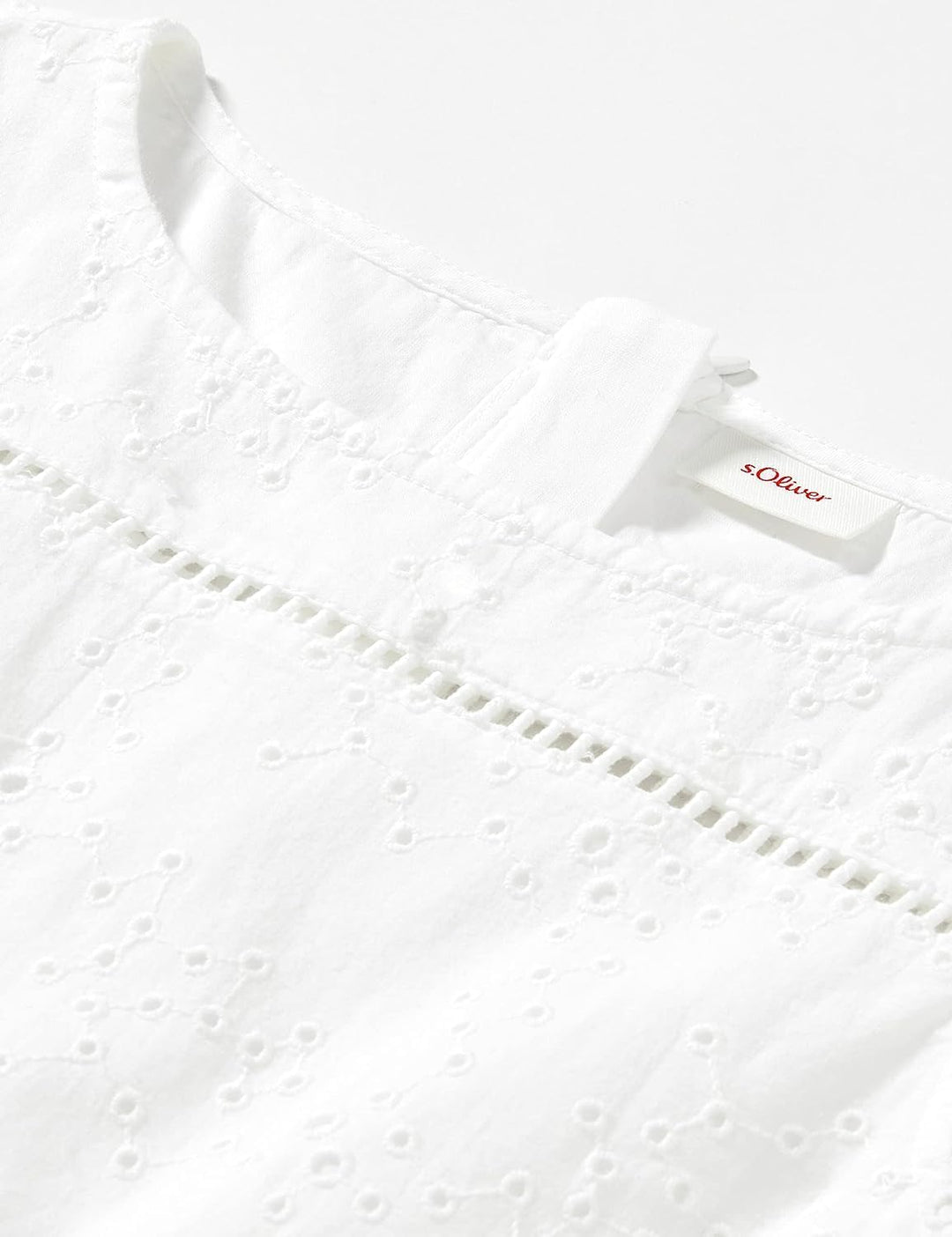 s.Oliver Mädchen Kleid, kurz 152 Weiss #F2f3f4, 152 Weiß #F2f3f4