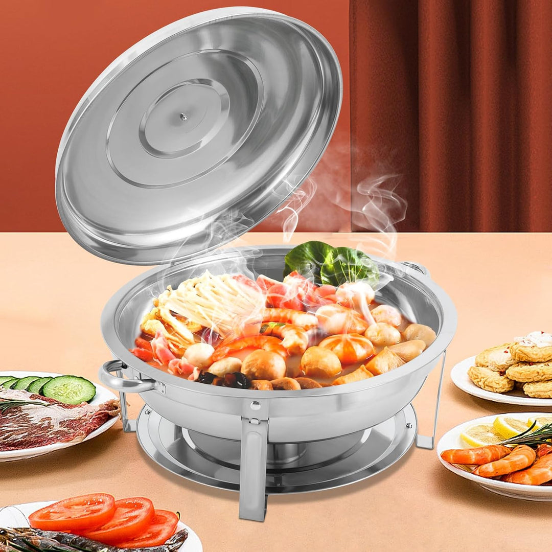 Spirituskocher 9L rund Hängedeckel Brenner für Buffet Hochzeit Catering | Warmhaltegerät, Speisewärm