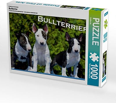 CALVENDO Puzzle Bullterrier 1000 Teile Lege-Grösse 64 x 48 cm Foto-Puzzle Bild von Sista-Tierfoto, 1