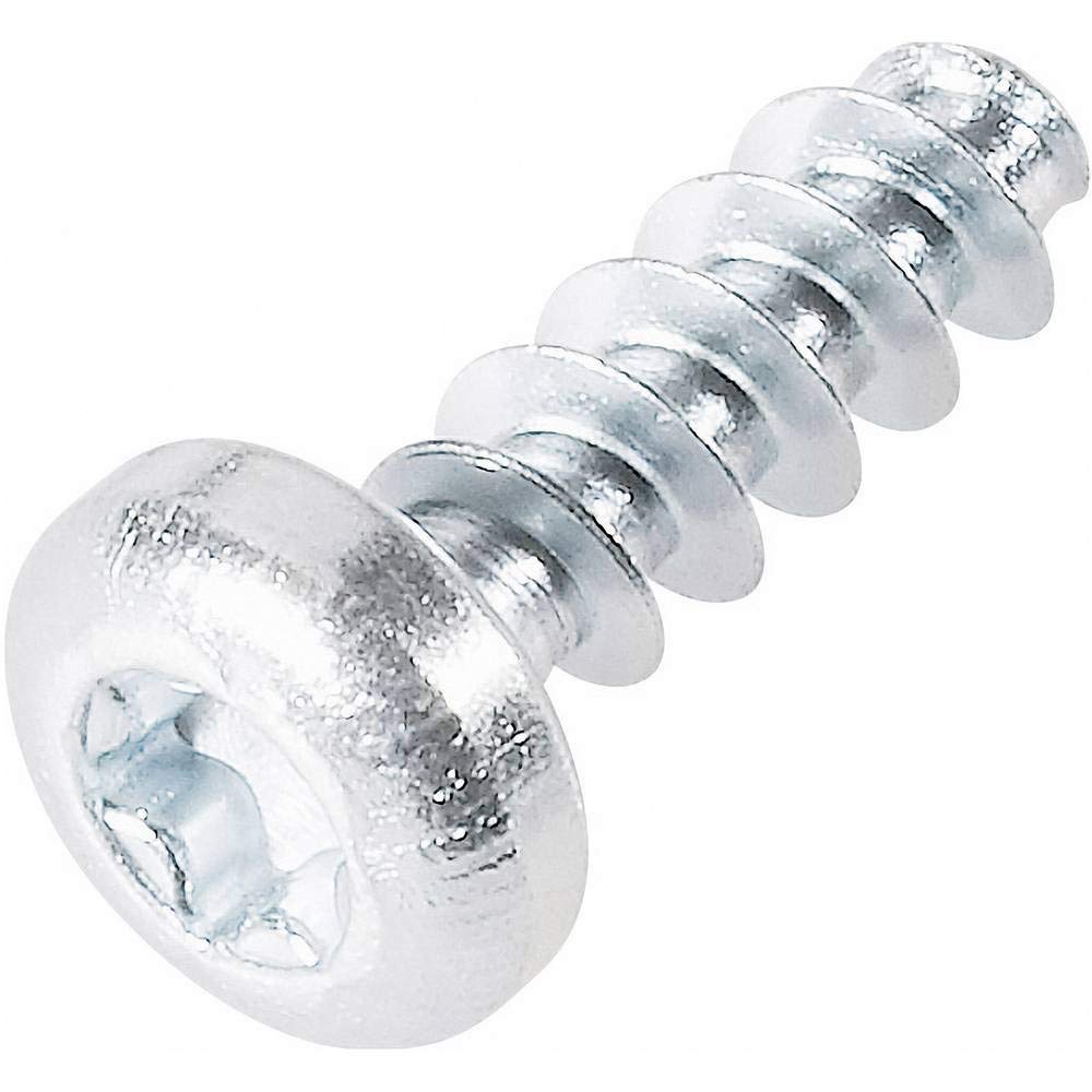 TOOLCRAFT 88200-2.5 Kunststofffurchende Schraube 2.5 mm 8 mm T-Profil Stahl verzinkt 100 St.