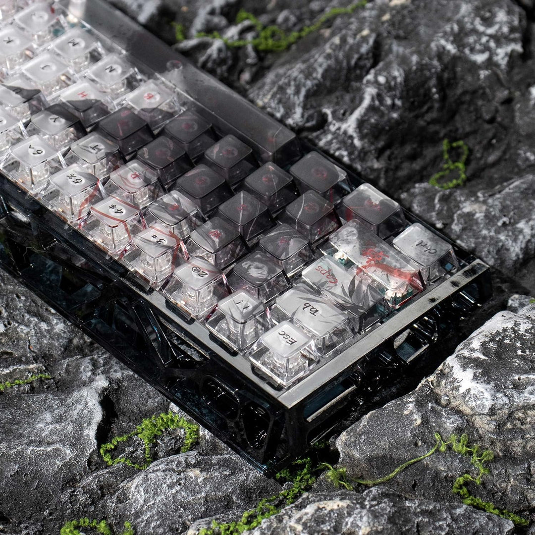 60% Mechanische Tastatur Gehäuse Transparentes Tastaturgehäuse Kompatibel mit Wooting60/HM66/Mad60/M