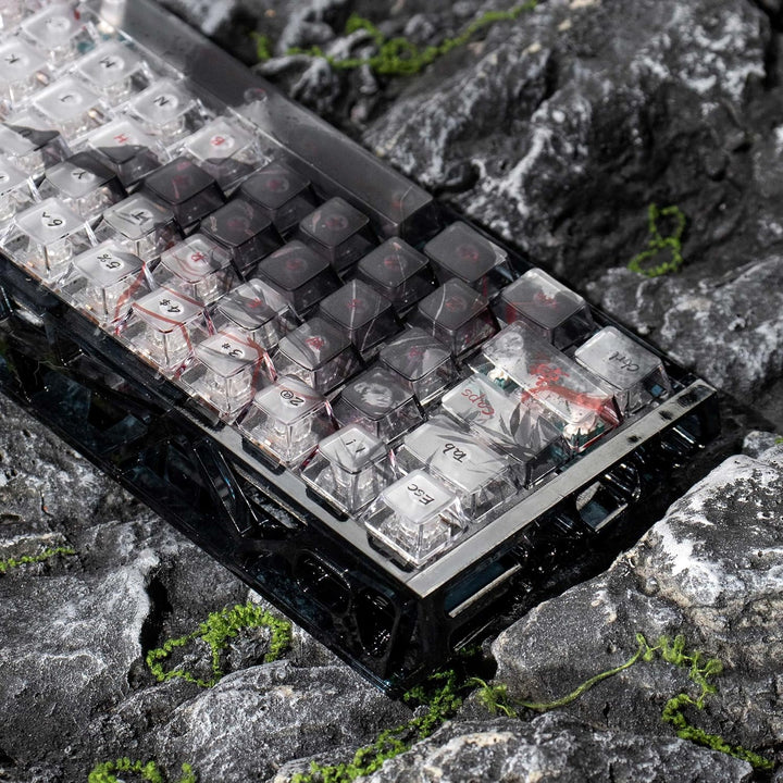 60% Mechanische Tastatur Gehäuse Transparentes Tastaturgehäuse Kompatibel mit Wooting60/HM66/Mad60/M