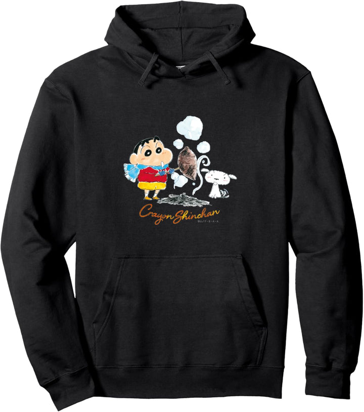Crayon Shin-chan　Shin-chan, Shiro, and Roasted sweet potato Pullover Hoodie
