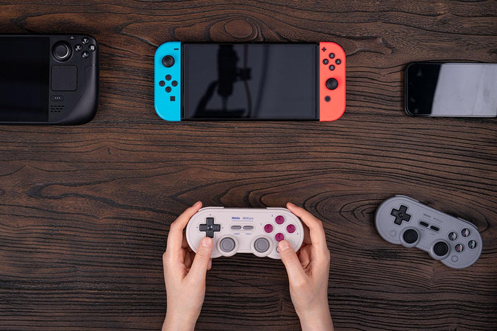 8BitDo SN30 Pro Bluetooth Controller, Hall Effect Joystick Update, Compatible with Switch, PC, macOS