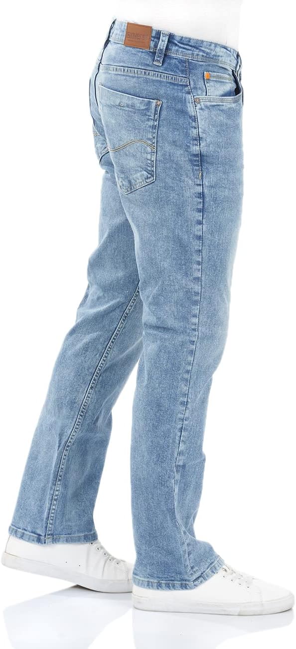 riverso Jeans Herren Stretch Bootcut RIVFalko Jeanshose Hose Denim Schwarz Blau Grau 29 30 31 32 33