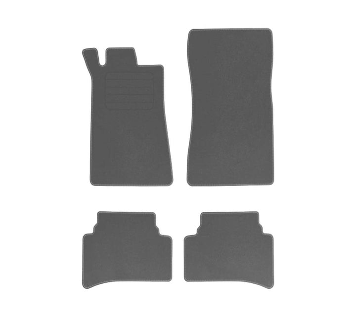 Velourmattenset für Mercedes C-Klasse W202 Bj. 1993 - 2001 STD GRAU Mit Absatzschoner Passform Neu V