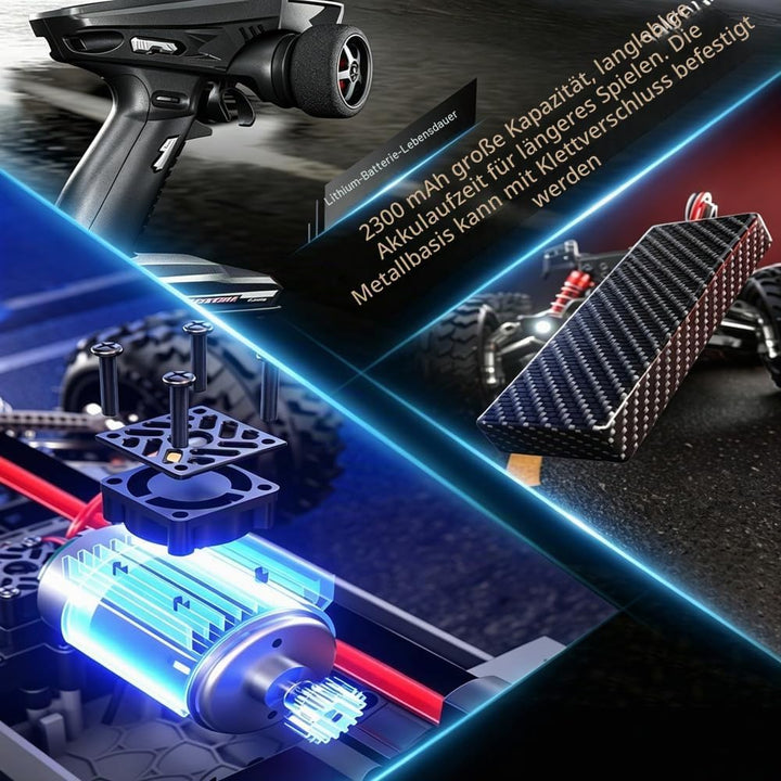 X-Verse SG110PRO 1:10 Ferngesteuertes Auto für Erwachsene, 4WD 40KM/H RC Auto mit Bürstenmotor, 2.4G