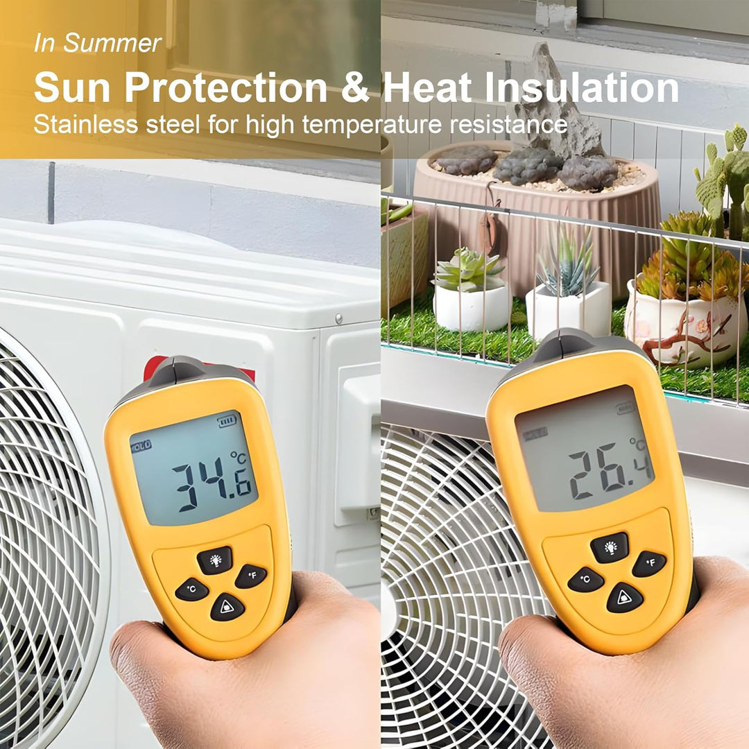 Klimaanlage Abdeckung für Aussengerät, Mini Split Abdeckung, Edelstahl Minisplit Kompressor Schutz,