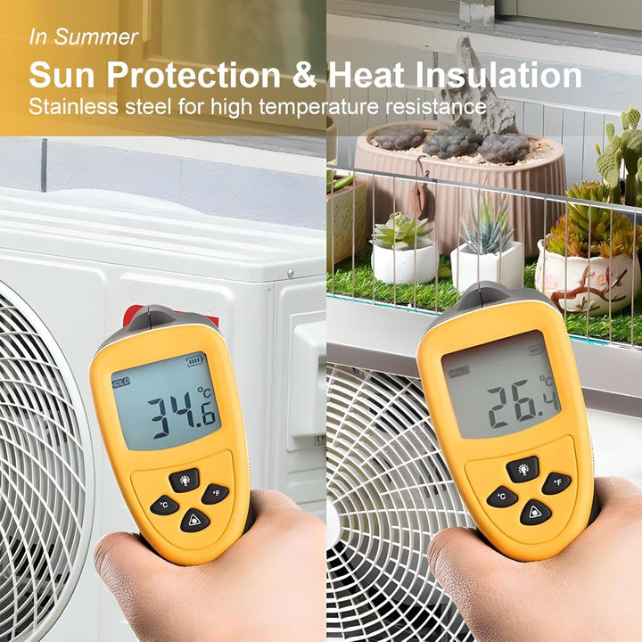 Klimaanlage Abdeckung für Aussengerät, Mini Split Abdeckung, Edelstahl Minisplit Kompressor Schutz,