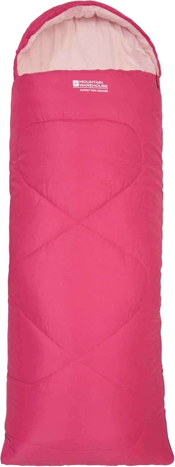 Mountain Warehouse Summit Rechteckiger Minischlafsack - Leichter Kinderschlafsack, Innentasche in Br