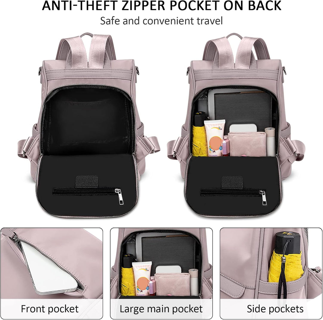 DORRISO Damen Rucksack Anti-Diebstahl Tagesrucksäcke Leicht Schulranzen Reise Rucksäcke Schulter Tas