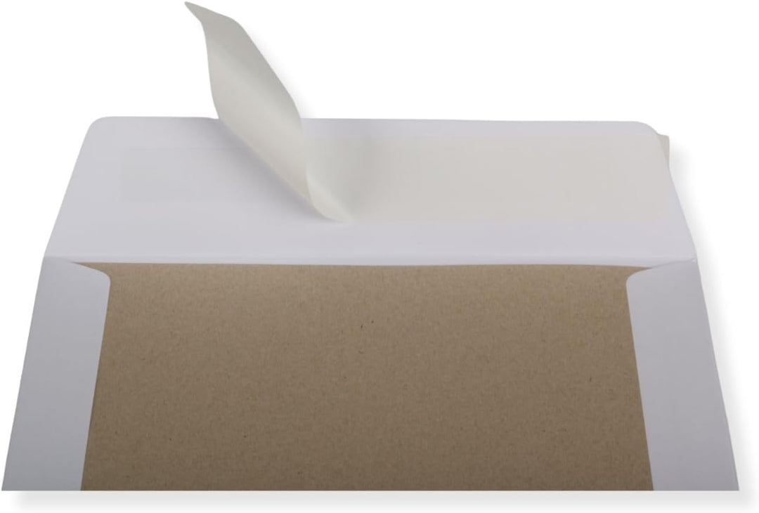100 St. C4 Papprückwand Versandtaschen weiss mit Fenster 120 gr. Kuvert Haftklebend Briefumschläge H